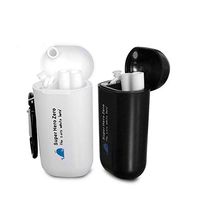 Super Hero Zero Reusable Silicone Drinking Straw with Keychain Case - FDA approved, BPA free (Black, 4)