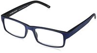 Foster Grant Men's Aiden Navy 1017894-200.COM Rectangular Reading Glasses, Navy Blue, 2