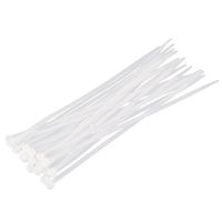 Wideskall 24 Pieces Heavy Duty UV Stabilized White Nylon Cable Zip Ties Self.