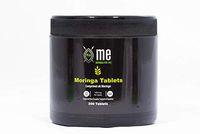 Me Moringa Tablets Immune Booster - Anti-Inflammatory Energy Nutrients Vitamins - 100% Organic Vegan Non-GMO - 250 Tablets 1000 mg