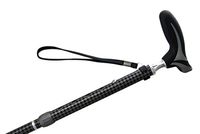 Ladies Houndstooth Check 2-Tone Folding Aluminum Walking Cane