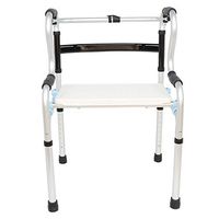 Walking Aids, Multi-Functional Four-Legged Adjustable Folding Elderly Walker Auxiliary Walking Stick Used for Inconvenient Person