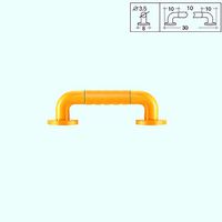 Toilet Safety Rails Grab The Lever - Shower Handle Bathroom Balance Bar - Safety Light Ring - for Special Crowds, Non-Slip, Advanced Auxiliary Bathroom Handles (Color : Yellow, Size : 30cm)