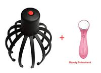 RAPLANC Massager, Head Massager Electric Octopus Brain Massager Scalp Massager Insomnia Migraine Head Easy Home,Red