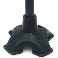 YAMTHR Cane Tip with Quad Support Rubber Foot for Walking Canes 3/4 Inch Shaft, Self-Standing, Anti-Slip Stable Four Point Cane Tip Universal 4 Leg Attachment for Walking Stick - Quad Cane Tip