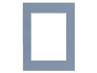 PA Framing, Photo Mat Board, 14 x 18 inches Frame for 10 x 13 inches Photo Art Size - White Core/Brittany Blue