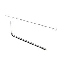 Reusable Straws, Trenton Titanium Drinking Straws with Cleaning Brush Titanium Bend