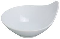 Yanco PA-405  Ear Shaped Bowl, 3.5 oz Capacity, 3.5" Diameter, Porcelain, Super White, Pack of 36