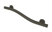 Lifeline Home Mobility Grab Bar - Wave Design | Right Hand | Matte Black | 18 Inch