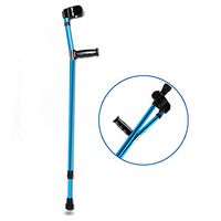 LFFME Comfort Elbow Crutches, Underarm Crutches Foldable Aluminum Forearm Crutches for Adults and Teenagers, 84-116cm,A
