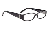 Reading Glasses with Genuine Austrian Crystals Women（Black，+1.50）