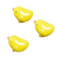 Meidexian888 Happy Easter Eggs,10Pcs/Set Happy Easter Eggs Rabbit Cute Bunny Chick Mini Resin Garden Decor (C)