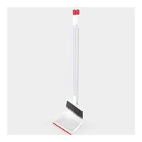 Broom and Dustpan With Long Handle Telescopic Up Natural Rubber Extra Long Handle Multi-Function Broom And Dustpan Multi-Function Soft Brush Windproof Broom Set Home Kitchen Room Hospital Garden Clean