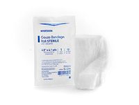 McKesson Cotton Gauze Roll, 6-Ply, 4-1/2 Inch X 4-1/10 Yard, 16-4264 - Case of 100 Rolls