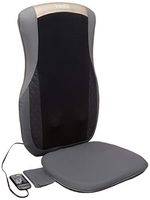 HoMedics Shiatsu Pro+ Massage Cushion - Cordless, Vibrating Massager with Heat & Programmed Controller