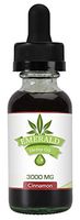 Premium Pure Hemp Oil by Emerald Hemp | Organic Hemp Extract, MCT Oil | All Natural Dietary Supplement for Enhanced Sleep | Herbal Drops | Food Grade | Made in The USA | Cinnamon Flavor | 3000mg