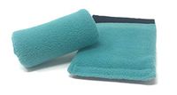 Universal Crutch Hand Grip Covers - Luxurious Soft Fleece with Sculpted Memory Foam Cores (Teal)