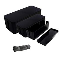 Power Cable Organizer Box Cable Management Box Organizer Large - Wire Hider Box for Concealing Power Strips and Adapters, Large Storage Holder large wire box