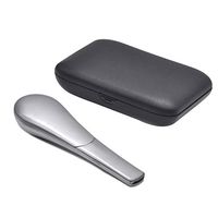 Jamaican Whale Pipe Portable Detachable Pipe for Herbs with Gift Box (Silver)