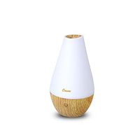Crane Essential Oil Diffuser Aroma Essential Oil Cool Mist Humidifier with Adjustable Mist and Waterless Auto Shut-Off, Wood