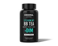 Spearmint BB Tea with DIM Supplement Caffeine Free Capsules Women's Hormone Balance, Cystic Acne + FREE Eating for Balanced Hormones Plan