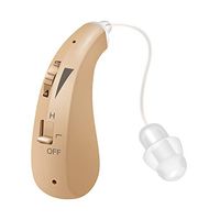 LAIWEN Digital Hearing Amplifier BTE Rechargeable RIC Sound Voice Amplifier with Volume Control, Noise Reduction Feedback Cancelling, for Adults and Seniors, Fit to Either Ear