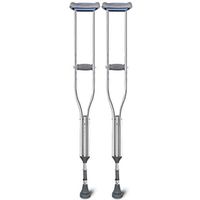 Underarm Crutches are Retractable, Thick Non-Slip Double Crutches, Shock-Absorbing Springs, Elderly Walking Crutches, Stainless Steel Crutches,L
