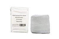 Gauze Surgical Sponges Cotton Non Sterile Non Woven 8-ply High Grade Quality 2"x2" Class I(a) All Purpose Pads Box of 100