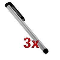 GTMax Silver Touch Screen Stylus Pen - 3 Pack for Sprint Samsung Epic 4G CDMA Cellphone