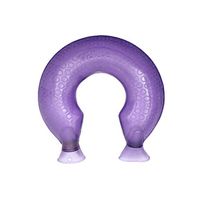 MONYING Hot Pack Neck Water Injection U-Shaped Hot Water Bottle with Flannel Cover (Color : Purple)