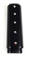 Aficionada Style 2 Cigar Leather Case - Crystal AB