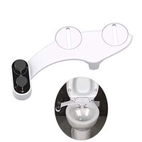 Non-Electric Bidet Toilet Seat Bidet Attachment Self-Cleaning Nozzle-Fresh Water Bidet Sprayer Mechanical Muslim Shattaf Washing(Color:White)
