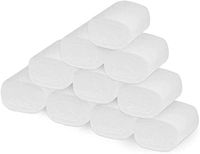 10/12 Rolls White Toilet Paper, Smooth Soft Professional Series Premium Toilet Roll Tissue, Absorbent Hand Towels for Daily Use (10)