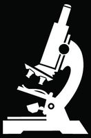 storevn_012019 Microscope Science Biology Scientist Car Truck Window Bumper Vinyl Graphic Decal Sticker- (6 inch) / (15 cm) Wide Gloss White Color