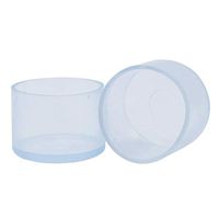 Treely 8Pcs Leg Tips Caps, 1 1/2 Inch Hardwood Floor Protectors Chair Leg Caps Furniture Feet Cover, Transparent