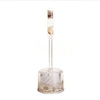 Kylin Express Creative Toilet Brush Set with Stand, Plastic Brush, C