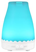 BalanceFrom Essential Oil Diffuser, 120ml Aroma Essential Oil Cool Mist Humidifier with Adjustable Mist Mode,Waterless Auto Shut-Off and 7 Changeable Color LED Lights
