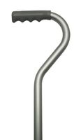 Walking Cane - Center balance cane with plastic finger grip handle and nylon security nut. Aluminum anodized shaft adjusts 34" - 42".
