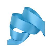 2Meters/Lot 25Mm Double Face Satin Ribbons DIY Handmade Crafts Material Christmas Birthday Party Gift Box Wrapping Decoration,Sky Blue