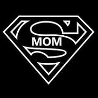 Chase Grace Studio Supermom Vinyl Decal Sticker|WHITE|Cars Trucks Vans SUV Laptops Walls Glass Metal |5.5" X 5"|CGS882