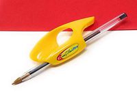 RinG-Pen Ultra--Grip Support For Writing and Art Tools (Small, Yellow) by RinG-Pen Ultra
