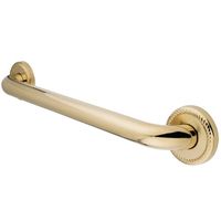 Kingston Brass DR814182 Designer Trimscape Laurel Decor 18-Inch Grab Bar with 1.25-Inch Outer Diameter, Polished Brass