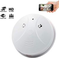 Yumfond Spy Hidden Camera, WiFi Smoke Detector Cam, HD 1080 Motion Detection Night Vision Loop Recording Security Nanny Cam, Wireless Mini Video Recorder for Home