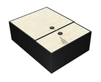 Gift Box Ivory Karma 12x9x4 Pop up in Seconds Comes with Decorative Tassel, Greeting Card, and Tissue Paper - No Glue or Tape Required