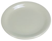 Yanco NR-7 Normandy Plate, Narrow Rim, 7.25" Diameter, China, American White Color, Pack of 36