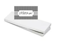 BundleOfBeauty BJ871K- 5pack Mens Tie White Gift Wrap Packaging Boxes with gift stickers