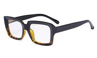 Eyekepper Stylish Reading Glasses Women - Oversized Square Readers Black/Tortoise +3.50