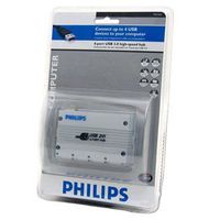 Philips 4-Port USB 2.0 Hub with Heavy Duty Power Supply, PHL1620