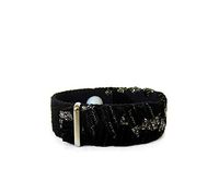 Anxiety Bracelet for Stress, Nervousness, Palpitations, Tension Headaches (one Bracelet) Noir Shimmer (Large 8")