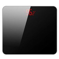 NILINLEI Ultra Slim Skidproof Digital Body Weight Bathroom Scale-Toughened Glass, Electronic Scale with Step-On Technology,HD LED Hidden Screen, Easy to Read,Suitable for Families, Kitchens, Offices